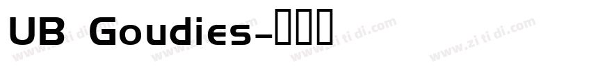 UB Goudies字体转换